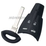 For SAAB 4 button remote key blank with smooth blade