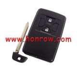 For To 2 button remote key blank , the blade with two side groove (black)