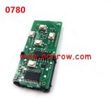 For Toy 5 button Smart Key PCB with 433.92MHz ASK Board No 0780 ID71 CHIP: P1=94 P/N: 271451-0780