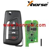  XHORSE XKTO10EN For Toyota Style 4 button Wire Universal Remote Key