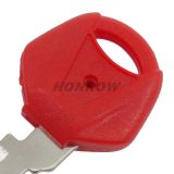 For Yamaha Motorcycle transponder key blank with Left Blade (Red)
