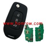 For Aftermarket Renault Captur Megane3 3 button flip remote key Hitag AES 4A PCF7961M chip with 434mhz 