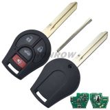 For Nis 3+1 button remote key with 433mhz ID46 chip