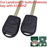For Landrover 3 button remote key with 433mhz with 7935 chip