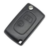 For Peu 2 button modified flip remote key blank with NE78-406 Blade