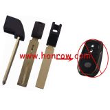 For Toyota smart key blade,outside with groove,inside is flat