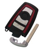 For BMW 7 series 4 button  remote key blank with Key Blade red color