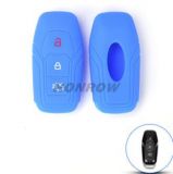 For Ford 3 button silicon case blue color