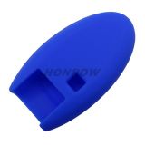 For Nissan 4 button Silicone case Blue color(MOQ:50pcs)