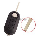 For Fi 3 button remote key blank with Sip22 blade black color