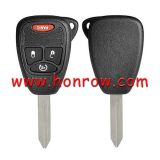 For High Quality Chrysler 3+1 button remote key shell