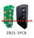 KEYDIY Remote key 4 button ZB25-3 PCB smart key for KD900 URG200 KDX2 KD MAX