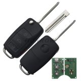 For Nis modified 3+1 button remote key without chip  