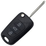 For Ki 3 button flip remote key blank with Left Blade