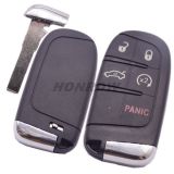For Chry 4+1 button flip remote key shell with Key Blade  