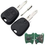 For Peu 2 button remote key with 206 blade 433Mhz PCF7961 Chip