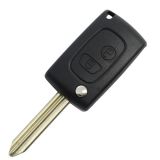 For Peu 2 button modified flip remote key blank with SX9-Toy43 blade