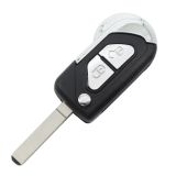 For Peu 2 button flip remote key blank with VA2 & 307 blade