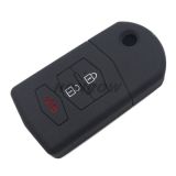 For Mazda 3 button Silicone case Black color(MOQ:5pcs)