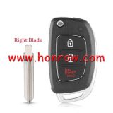 For Hyundai 2+1 button remote key blank with right blade