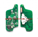 For Peu FSK 4 button flip remote control with 433Mhz PCF7941 Chip for 307&407 Blade 