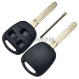 For To 3 button remote key blank with TOY43 blade
