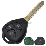 For To corolla 3 button remote key with 315Mhz