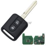 For Nissan 2 button remote key with 433mhz with 7946 chip with ASK model Vehicles
