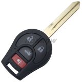 For Nis 3+1 button remote key with 433mhz ID46 chip