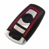 For BMW 7 series 4 button  remote key blank with Key Blade red color