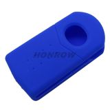 For Mazda 3 button Silicone case Blue color(MOQ:50pcs)