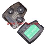 For Ho 3 button remote control key blank with put chip place