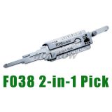 Original Lishi FO38 For Ford, Lincoln lock pick and decoder  together 2 in 1 genuine with best quality