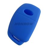 For Hyundai 3+1 button Silicone case blue MOQ:50PCS