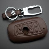 For BMW 3 button key cowhide leather case used for 1series 3series, 5series, 7series, Z4 X1 X6 X3 X4 M3 M5 M6 with key ringMOQ:5PCS 5pcs/Lot