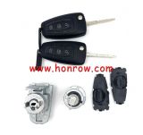 For Ford Focus AM5A R22050 DH/DJ full car door lock set with 2 remote keys 