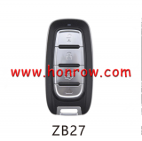 KEYDIY Remote key 4 button ZB27 smart key for KD900 URG200 KDX2 KD MAX