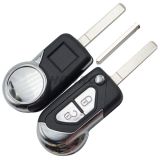 For Cit 2 button flip remote key blank with VA2 & 307 blade