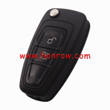 For Ford Focus 2 button flip remote key blank ( Black Color)
