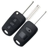 For Hyundai I30 and IX35 3 button flip remote key blank with Right Blade