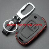 For Chevrolet 2 button key cowhide leather case. 