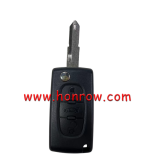 For Peugeot 3 button remote key blank with 206 blade  NE73 Blade -With battery place 