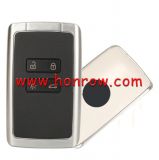 For Renault Megane4 4 button remote key blank with white cover