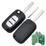 After Market For Renault Fluence 3 button remote key with 433Mhz ID46 Chip PCF7961 For Renault Fluence (2009-2015) For Renault Megane3 (2009-)