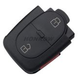 For Au 2+1 button remote key shell with panic  (1616 battery Small battery)
