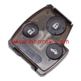 For Ho 3 button remote control key blank with put chip place