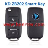 KEYDIY Remote key 4 button ZB202-3 smart key for KD900 URG200 KDX2 KD MAX