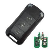 For Porshe keyless 3 button remote key with PCF7942(HITAG2) with 433mhz &LED light