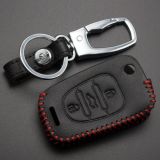 For Kia 3 button key cowhide leather case