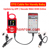 OTG Cable-Bmakes Handybaby1 more Powerful update by connecting phone APP,No need PC software anymore,Decode 96Bit ID48 Online,Add more function by APP